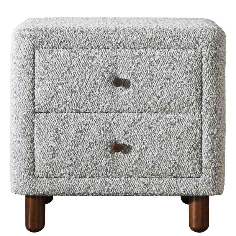 Table de chevet rembourrée Grey Boucle