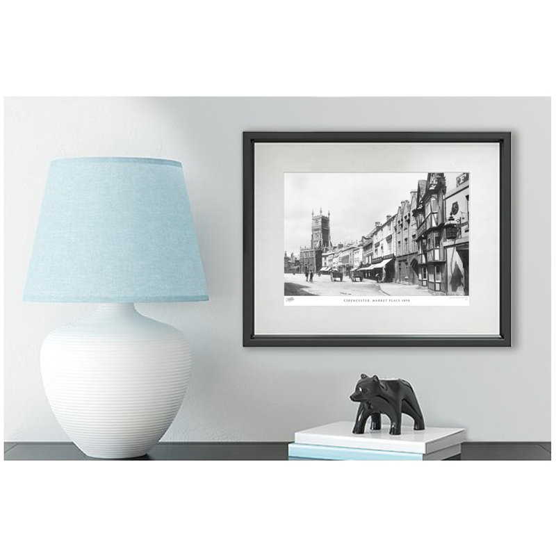 Cirencester, Market Place 1898 by Francis Frith - Single Picture Frame Print, 60cm H x 80cm W x 2.3cm D