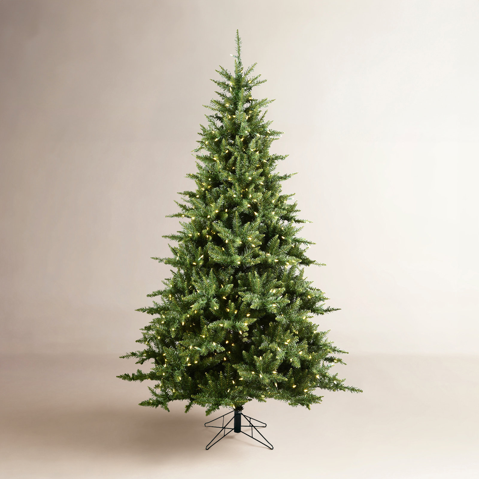 Peabody Lighted Artificial Fir Christmas Tree, 8.5' H, Warm White