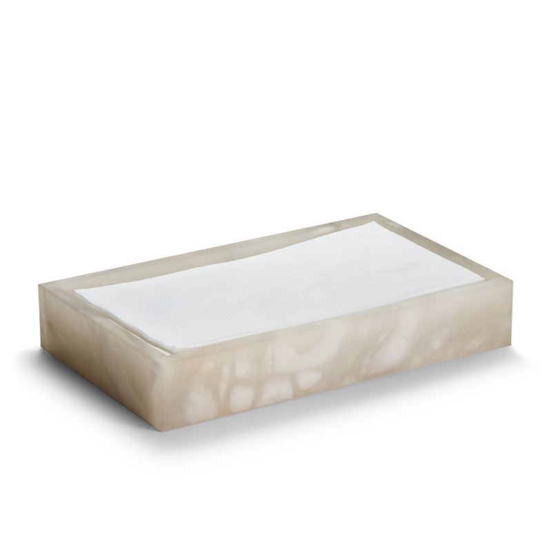 Alisa Bathroom Tray, Ivory