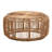 Capriles Modern Bohemian Antique Rattan Coffee Table