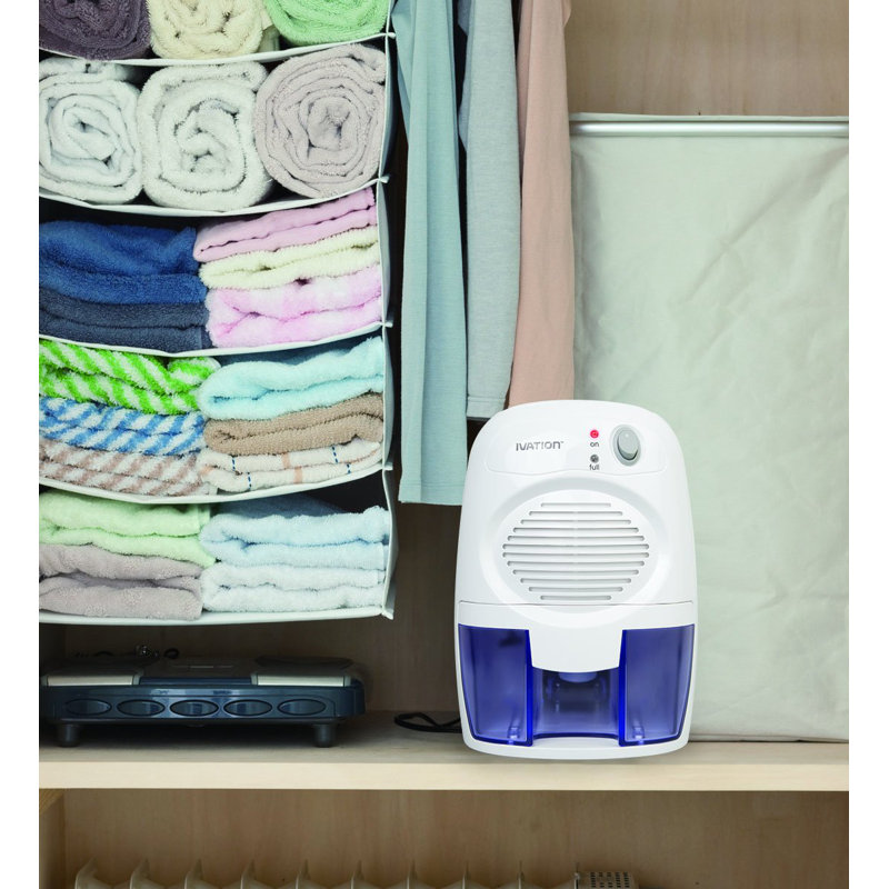 Ivation Table Top Dehumidifier for Rooms up to 100 Cubic Feet