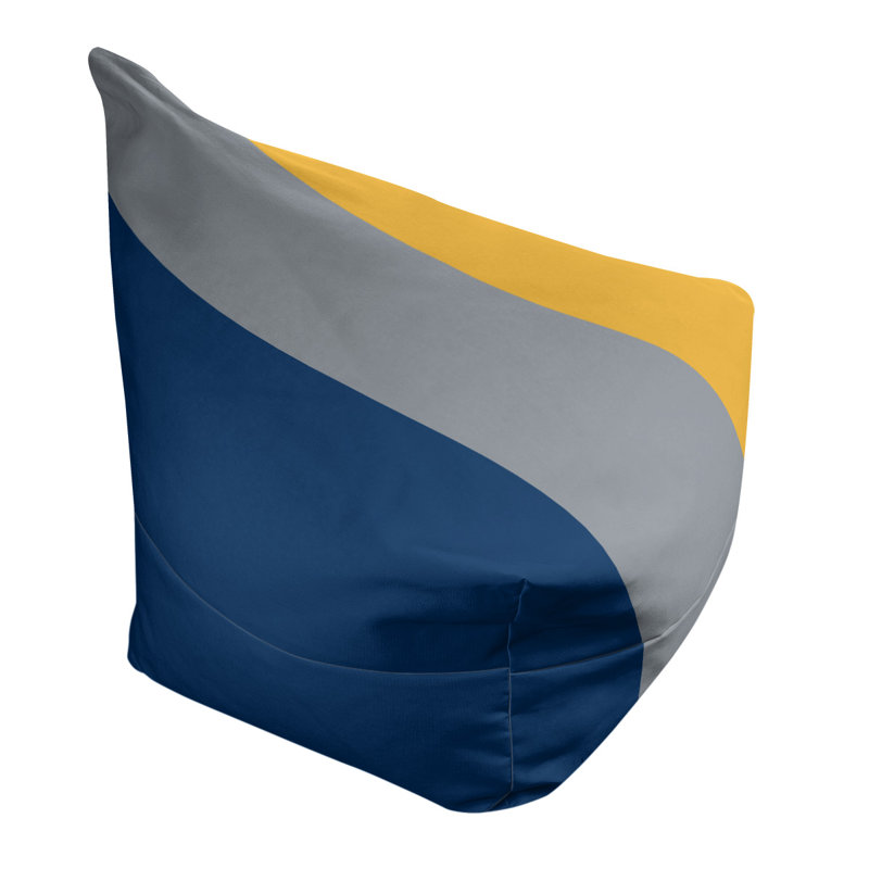 Sac de pois classique, H 30 po x l 27 po x P 27 po, Saphir / platine / jaune beurre