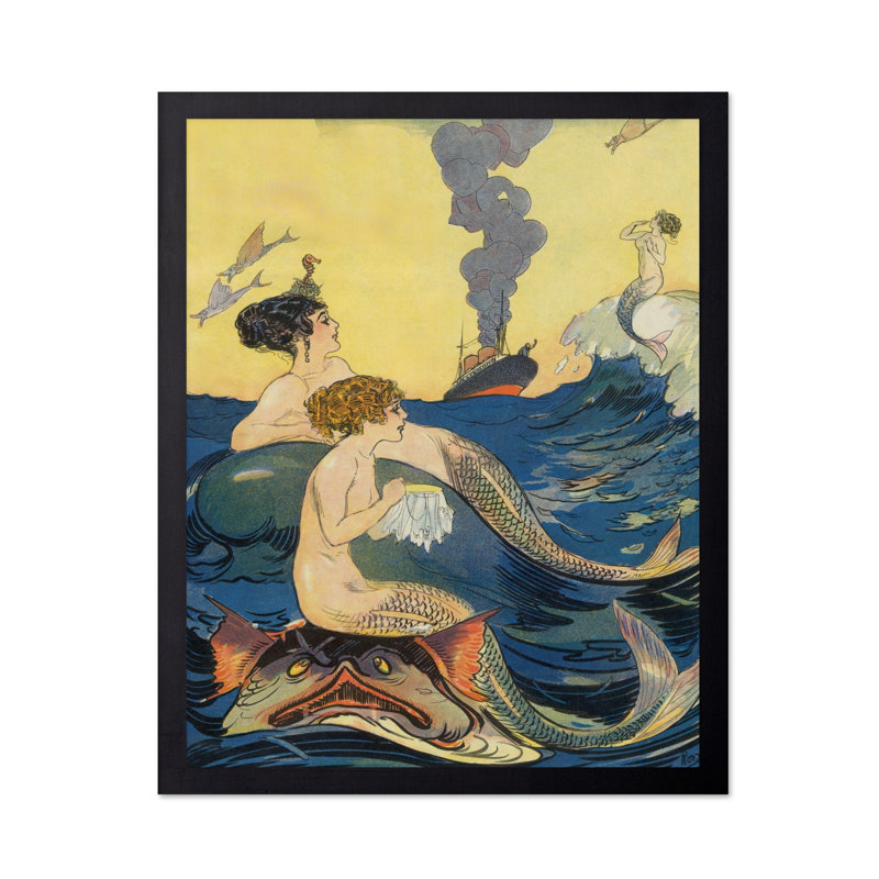 Mythiques sirènes, Sans cadre, Affiche, H 11 po x l 14 po