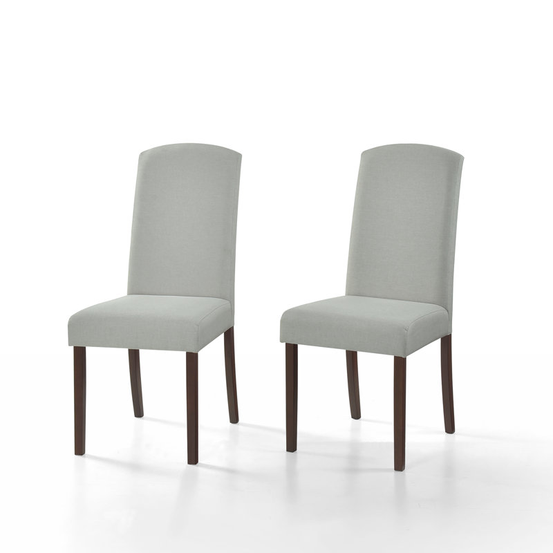 Paulett 19.5'' H Linen Upholstered Parsons Chair, HK-Wenge