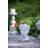 Greek Style Cement Head Planter - Indoor Outdoor Home Garden Decor, D7" X 11"-1074391869