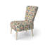 Chaise rembourrée Patchwork - Chaise d'appoint jaune Summer Daisy-1333311765