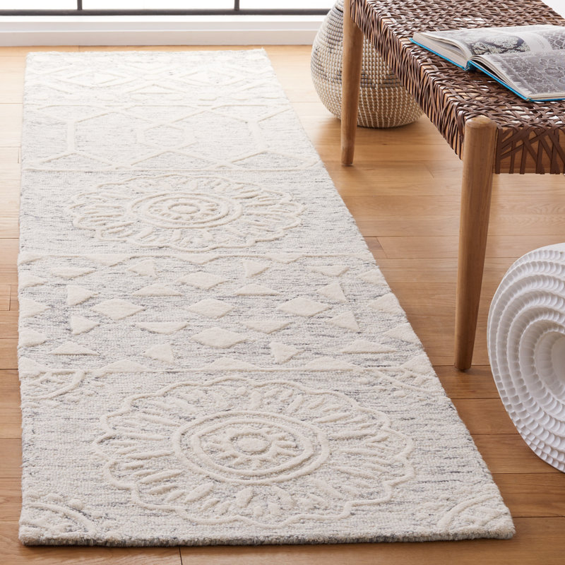 Metro Hand Tufted Wool And Cotton With Latex Southwestern Rug, Runner 2'3" x 9'