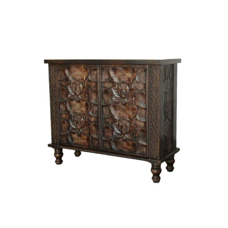 Solid Wood Accent Cabinet
