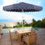 Parasol de marché extérieur octogonal 9 pi avec bordure festonnée, manivelle et inclinaison Tracy-985799012-985880159