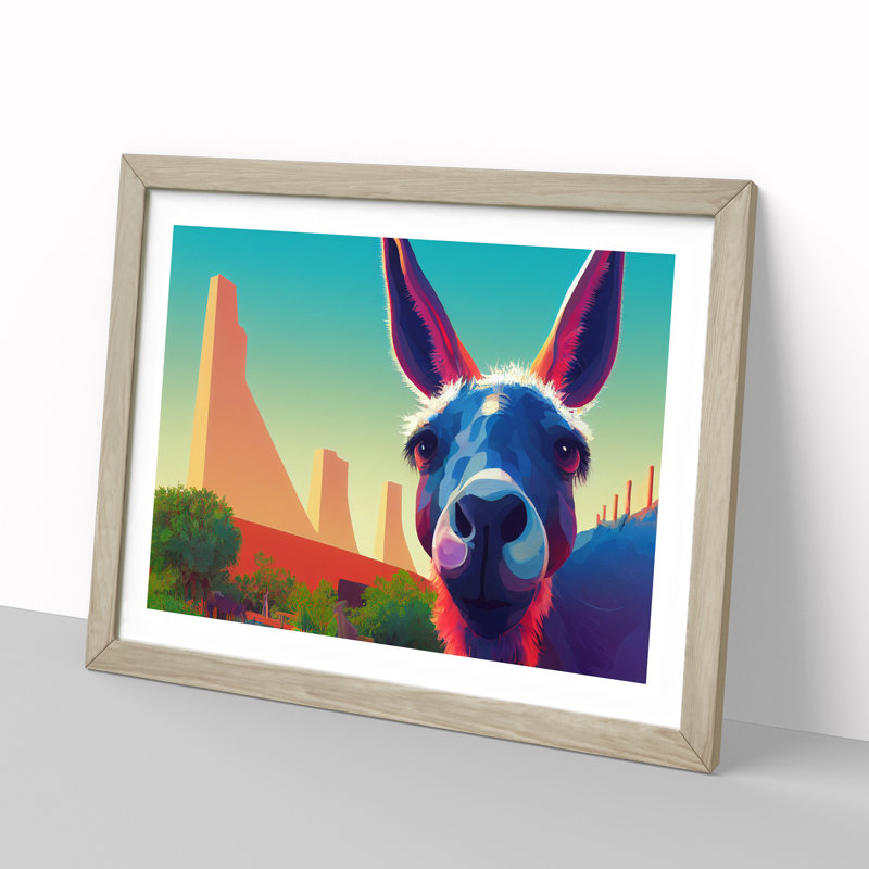 Portrait Of A Donkey - Single Picture Frame Print
