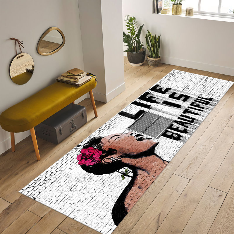 Traditional Motif With Pile Soft Printed Area Rug Featuring Elegant Floral Design and Intricate Patterns for Home Decor or Office Space