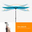Parasol d'extérieur rectangulaire 10 x 6,5 pi DEL avec marché-197648564