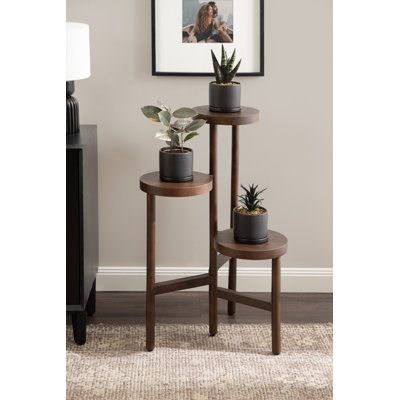 Fitley Tiered Mango Wood Plant Stand