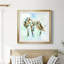 Renard sur fond bleu - peinture encadrée-922035985-922035988
