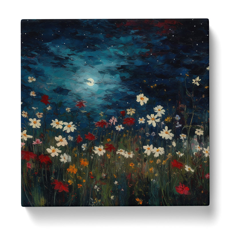 Cosmos Post-Impressionism - Wrapped Canvas, 50cm H x 50cm W x 3cm D