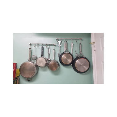 Red Barrel Studio® Metal Rectangle Wall Mounted Pot Rack & Reviews