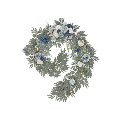 Guirlande artificielle 6 pi avec fleurs artificielles
