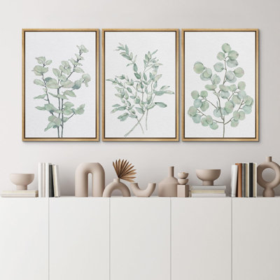 «Greenest Plant Leaves Botanical», 3 pièces