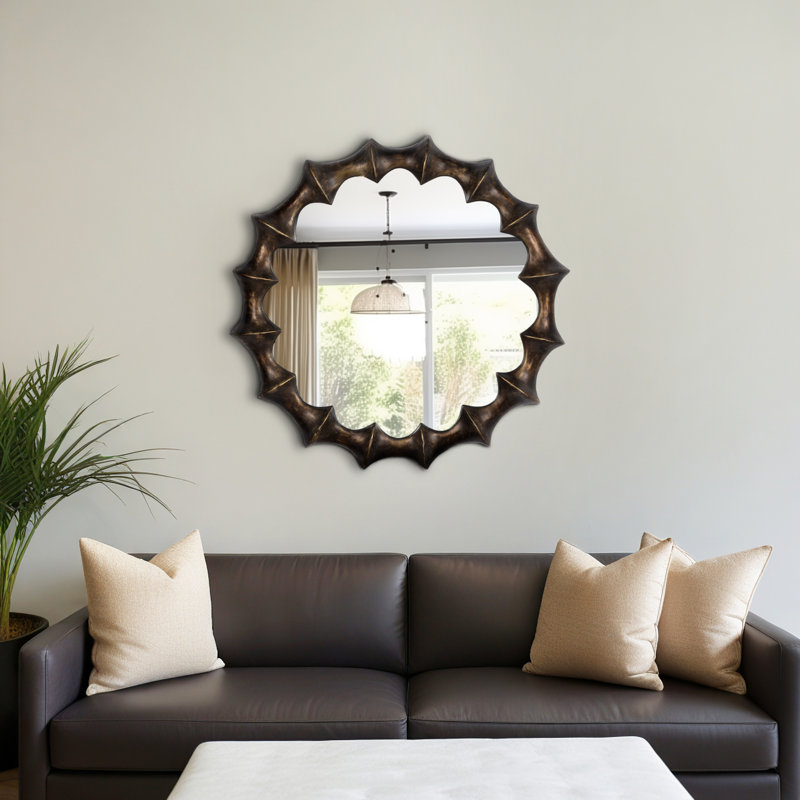 Miroir 35 po, bronze