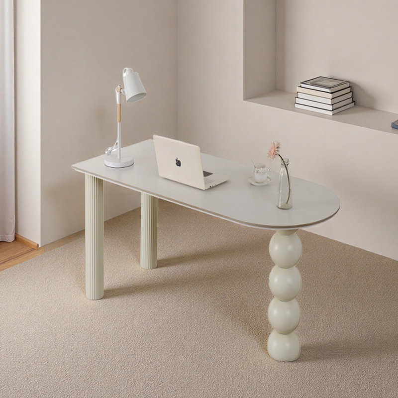 Bureau d'écriture French Rocky, H 29,52 po x l 51,18 po x P 27,55 po, Blanc