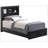 Sleek Dual-Purpose Black Storage Bed