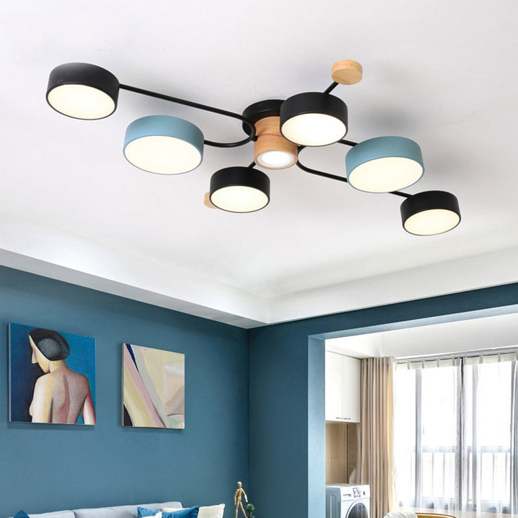 Ivy Bronx Kenyotta Led Semi Flush Mount 