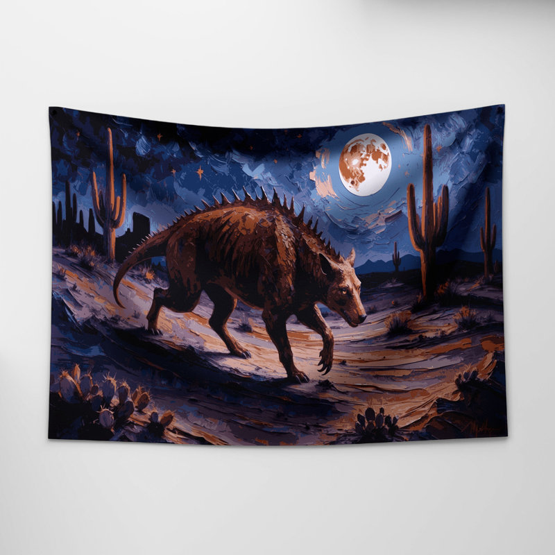 Tapisserie murale 10 animaux Southwestern Chupacabra, 26 po x 36 po