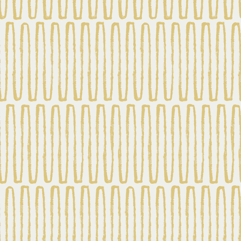 Hannah Geometric Wallpaper Roll, Yellow