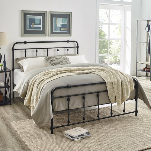 Alwyn Home Kaela Metal Slat Bed & Reviews | Wayfair