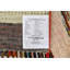 Tapis beige / rouge en laine noué à la main de conception unique 5 pi 5 po x 7 pi 10 po New Age