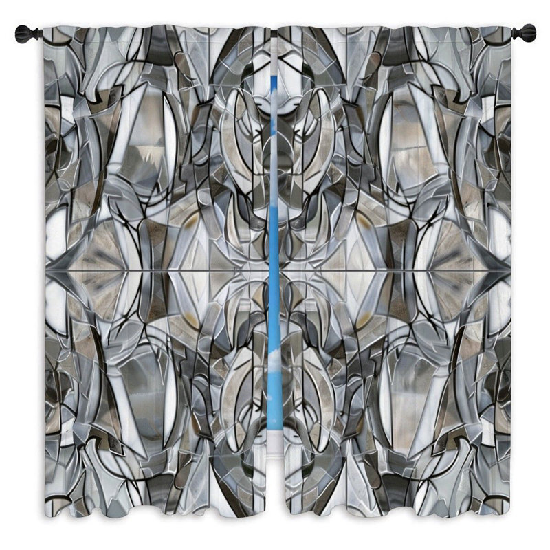 Paire de rideaux obscurcissant en polyester Syniya, L 40 po x L 61 po