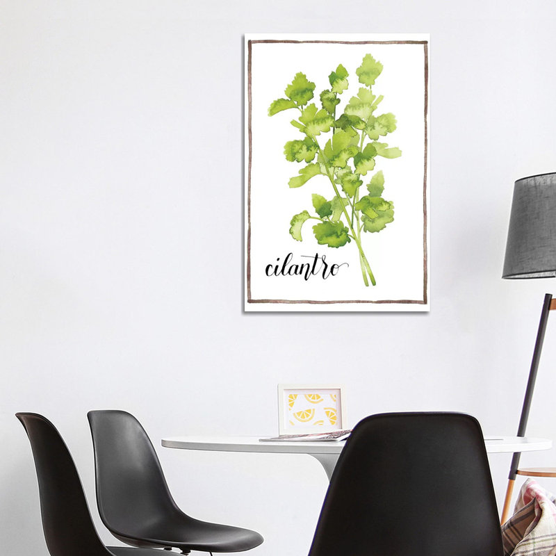 Watercolour Herbs IV - Wrapped Canvas Print, 101.6 cm H x 66.04 cm W