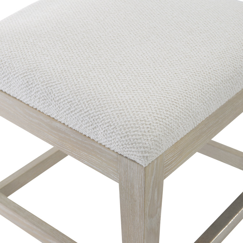 Solaria Upholstered Stool with Solid Wood Frame, Counter Stool (24.5” Seat Height)