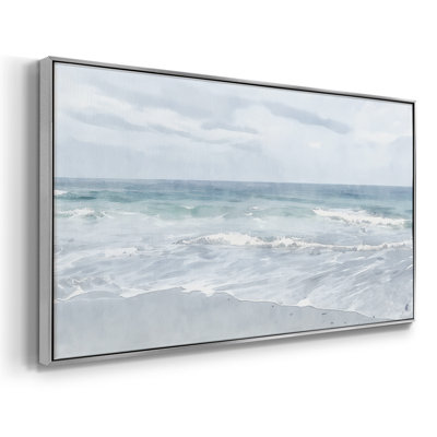 Méditation Tranquil Ocean II - Toile tendue avec châssis encadré - Prêt à être accroché