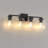 Industrial Vanity Light With Square Class Shade-401766400