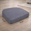 Coussin simple en oléfine - gris foncé-1360595866