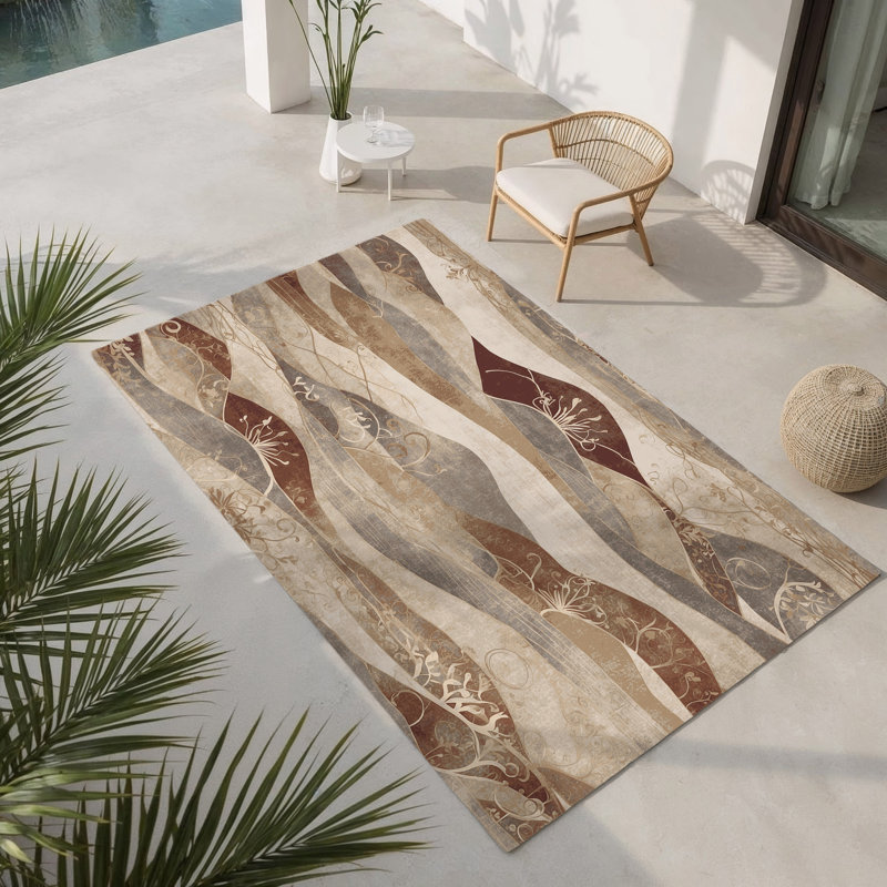Tranquil Blush Indoor And Outdoor Area Rug, Rectangle 8' x 10'