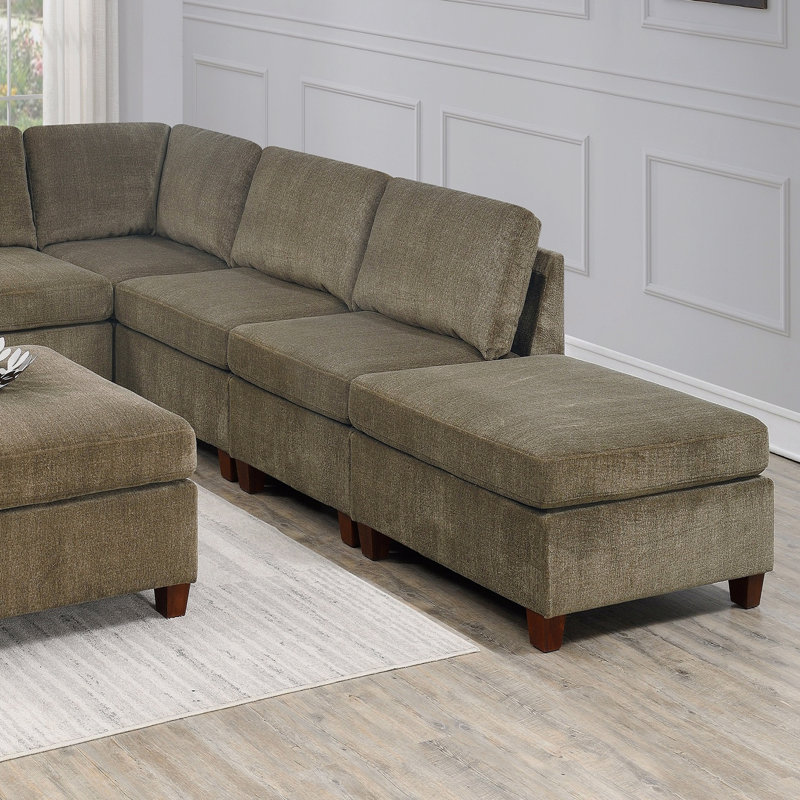 Repose-pieds contemporain 1pc, Tanné