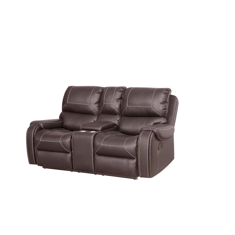 Canapé inclinable moderne en similicuir pour salon
