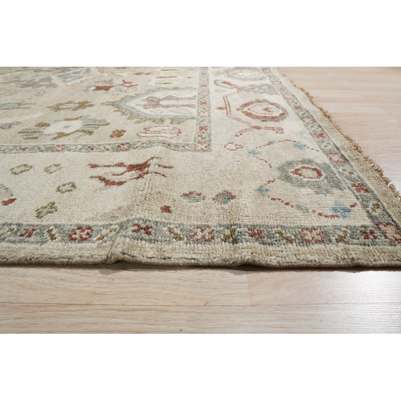 Hand Knotted Wool Geometric Area Rug