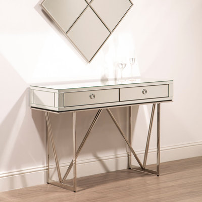Reardon 120cm Glass Top Console Table