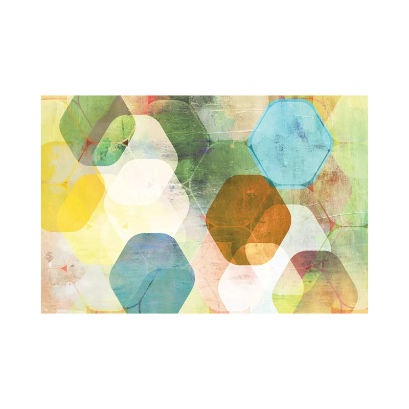 Rounded Hexagon I 1 Piece Wrapped Canvas Wall Art, 66.04 cm H x 45.72 cm W x 3.175 cm D