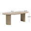Ensemble de salle à manger de style Mid-Century moderne en bois d'hévéa avec chaises rembourrées Aurelia