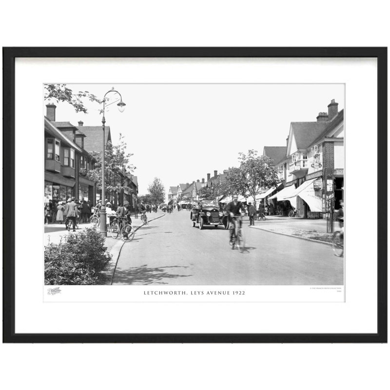 Letchworth, Leys Avenue 1922 by Francis Frith - Single Picture Frame Print, 40cm H x 50cm W x 2.3cm D