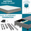 Matelas hybride ultra moelleux 12 po Ravenstein pour isolement de mouvement et sommier noir 8 po-458012356