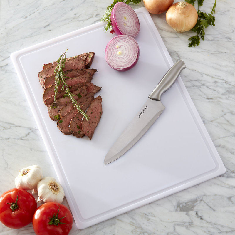 Farberware Extra Large Plastic Cutting Board with Juice Groove
