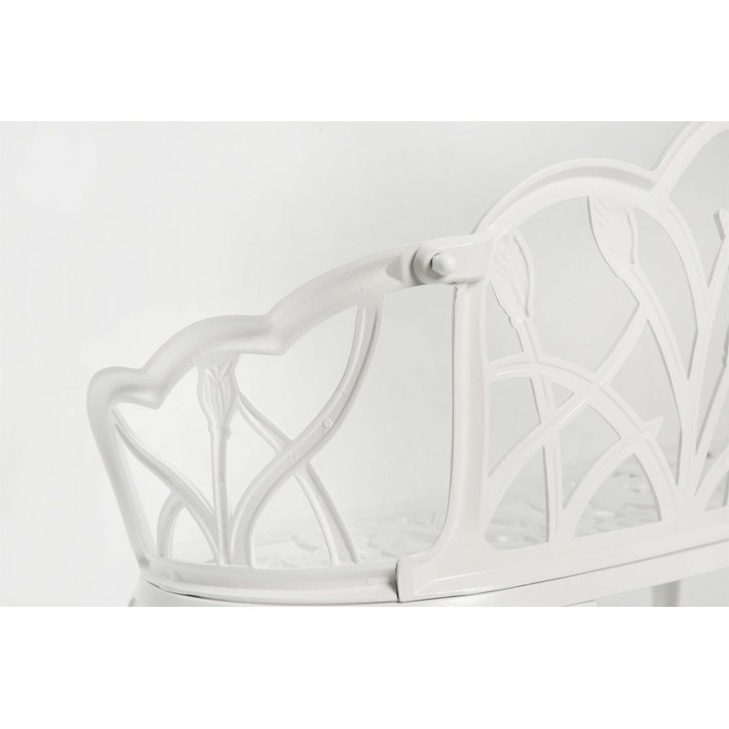 Banc de jardin Tulip, Blanc