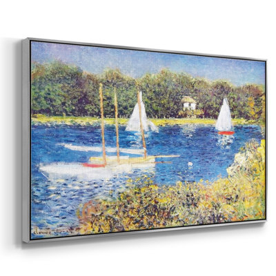 La seine à Argenteuil, 1874 - Reproduction sur toile flottante