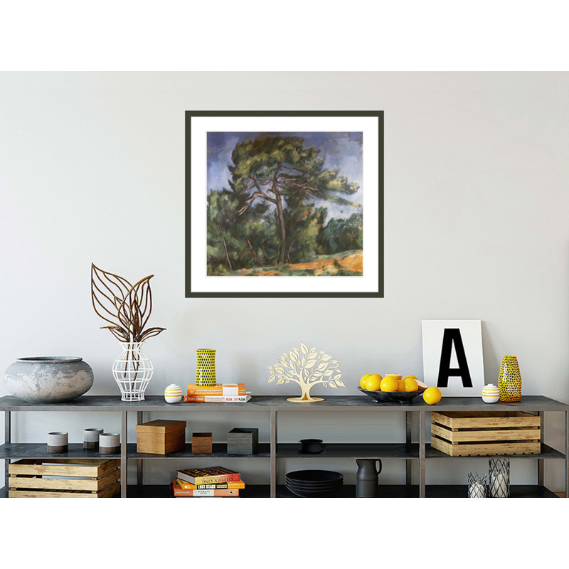 «The Great Pine» par Paul Cézanne, impression giclée sur cadre, H 33,5 po x l 35,6 po